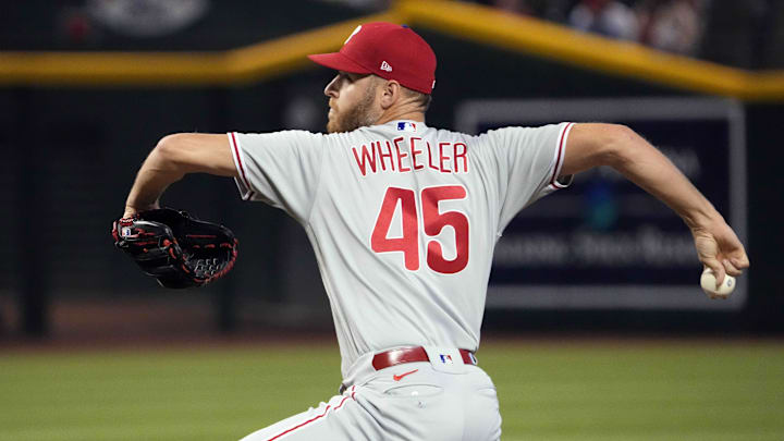 Philadelphia Phillies starting pitcher Zack Wheeler (45)