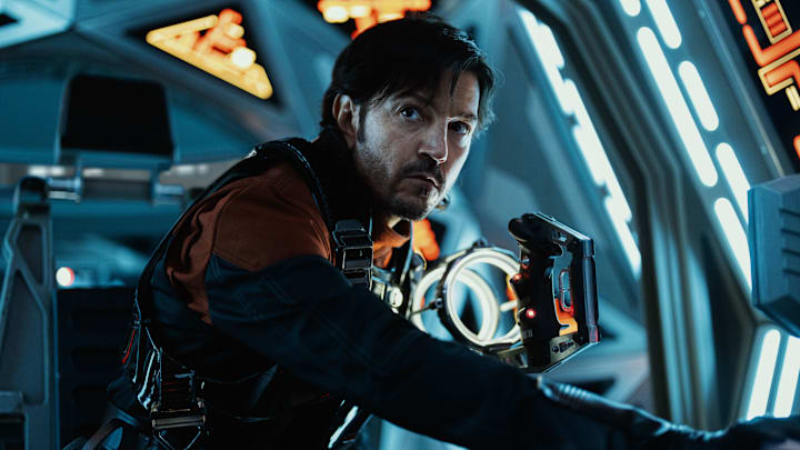 Andor (Diego Luna) in Lucasfilm's ANDOR Season 2, exclusively on Disney+. ©2024 Lucasfilm Ltd. & TM. All Rights Reserved.