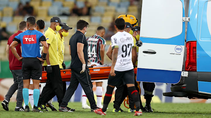 José Welison passa bem após sofrer uma concussão cerebral durante o jogo do Sport no Maracanã