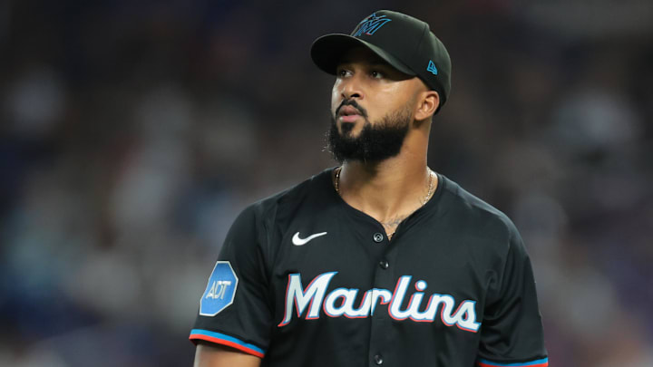 Miami Marlins starting pitcher Sandy Alcantara Miami Marlins starting pitcher Sandy Alcantara