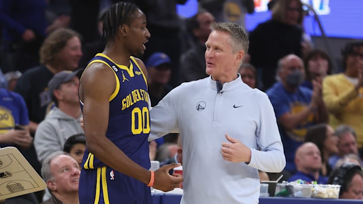 Jonathan Kuminga and Steve Kerr, Golden State Warriors