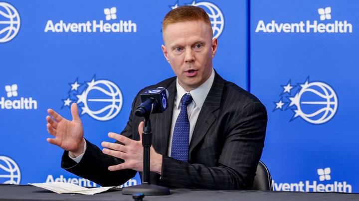 JJun 18, 2026; Orlando, FL, USA; Orlando Magic head coach Sean Sweeney takes media questions during a press conference at AdventHealth Training Center. Mandatory Credit: Mike Watters-Imagn Images JJun 18, 2026; Orlando, FL, USA; Orlando Magic head coach Sean Sweeney takes media questions during a press conference at AdventHealth Training Center. Mandatory Credit: Mike Watters-Imagn Images