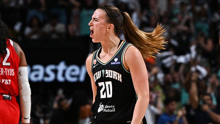 Sabrina Ionescu had a season-high 26 points in the Liberty’s Commissioner Cup Final win against the Aces. Sabrina Ionescu had a season-high 26 points in the Liberty’s Commissioner Cup Final win against the Aces.