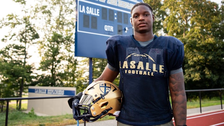La Salle's 2025 football roster includes standouts like linebacker Zykee Scott.