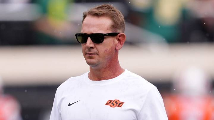 Oklahoma State head football coach Eric Morris. Oklahoma State head football coach Eric Morris.