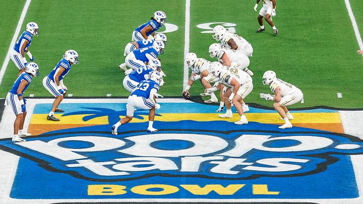 BYU defensive line against Georgia Tech in the Pop-Tarts Bowl BYU defensive line against Georgia Tech in the Pop-Tarts Bowl