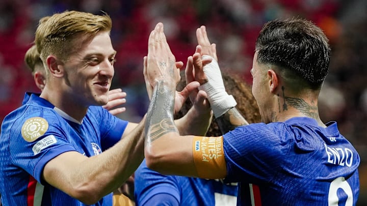 Liam Delap (L) left an impression on debut in Atlanta. Liam Delap (L) left an impression on debut in Atlanta.