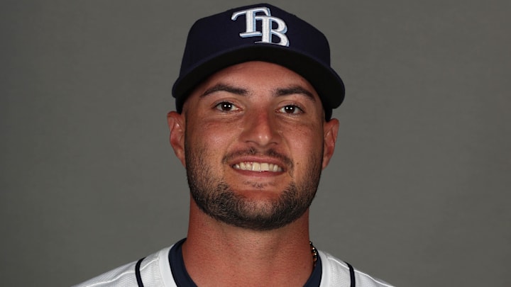 Feb 19, 2026; Port Charlotte, FL, USA; Tampa Bay Rays pitcher Shane McClanahan (18) poses for a photo during media day. Feb 19, 2026; Port Charlotte, FL, USA; Tampa Bay Rays pitcher Shane McClanahan (18) poses for a photo during media day.
