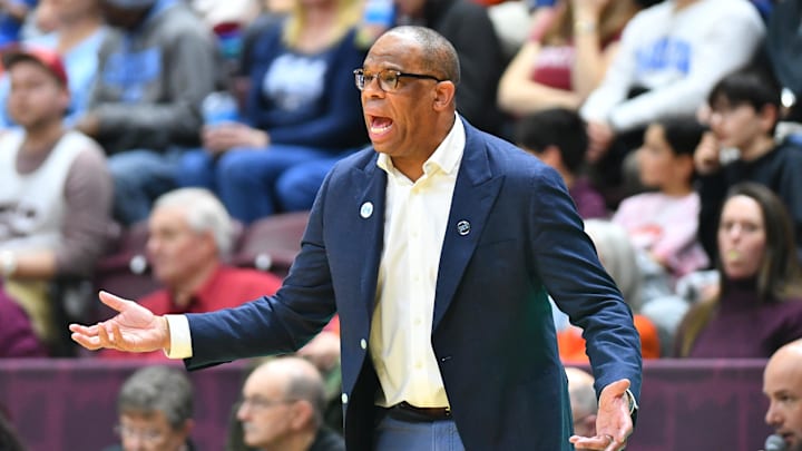 UNC basketball head coach Hubert Davis UNC basketball head coach Hubert Davis