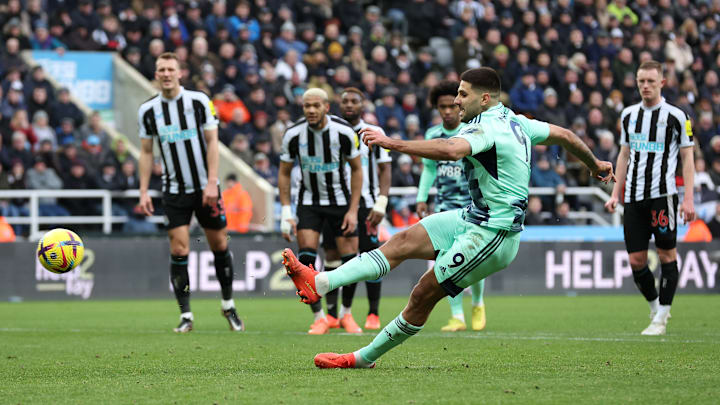 Aleksandar Mitrovic suffered an embarrassing misstep against his former club on Sunday afternoon Aleksandar Mitrovic suffered an embarrassing misstep against his former club on Sunday afternoon