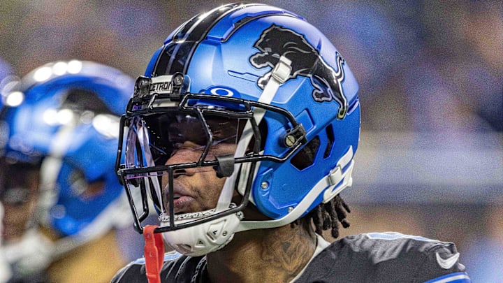 Detroit Lions wide receiver Jameson Williams (9). Detroit Lions wide receiver Jameson Williams (9).