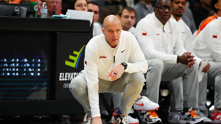 Oklahoma State Cowboys head coach Steve Lutz. Oklahoma State Cowboys head coach Steve Lutz.