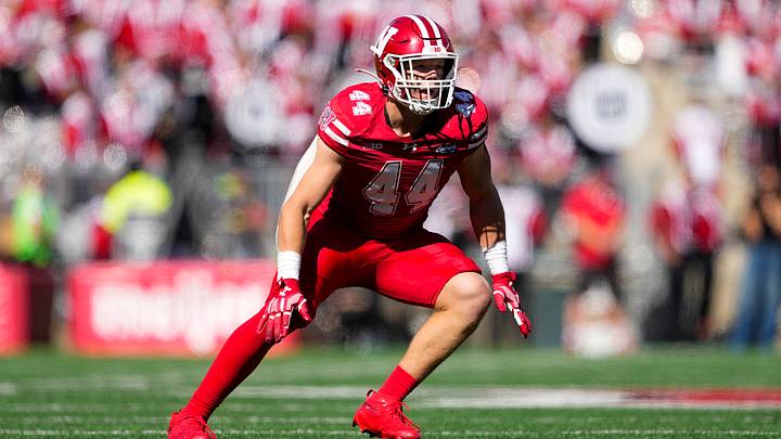 Wisconsin Badgers linebacker Cooper Catalano. Wisconsin Badgers linebacker Cooper Catalano.