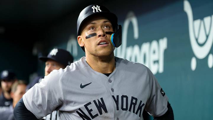 New York Yankees right fielder Aaron Judge. New York Yankees right fielder Aaron Judge.