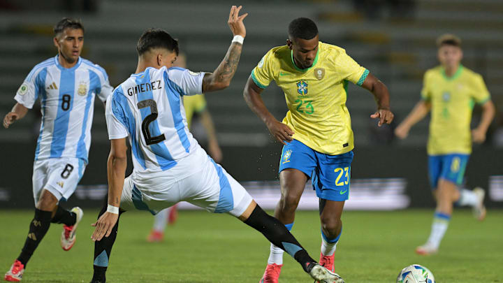 Brasil x Argentina se enfrentam pelo Sul-Americano Sub-20