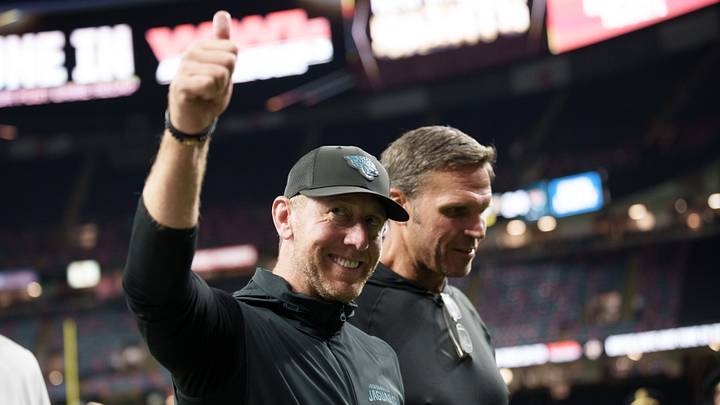 Aug 15, 2026; New Orleans, Louisiana, USA; Jacksonville Jaguars head coach Liam Coen after the game against the New Orleans Saints at Caesars Superdome. Mandatory Credit: Matthew Hinton-Imagn Images Aug 15, 2026; New Orleans, Louisiana, USA; Jacksonville Jaguars head coach Liam Coen after the game against the New Orleans Saints at Caesars Superdome. Mandatory Credit: Matthew Hinton-Imagn Images