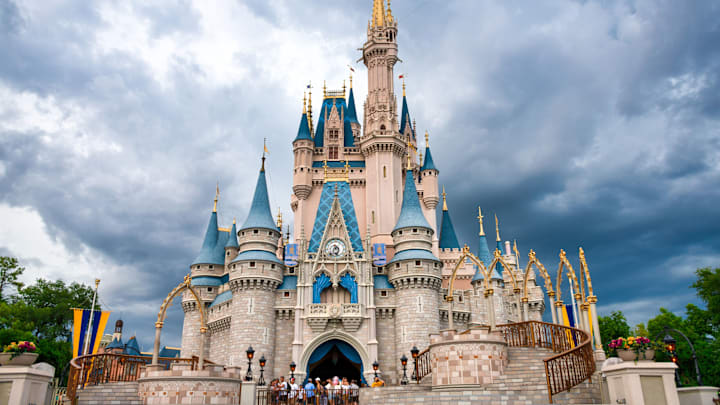 ORLANDO, FLORIDA, UNITED STATES - 2019/07/17: Cinderella Castle in Walt Disney World. (Photo by Roberto Machado Noa/LightRocket via Getty Images)