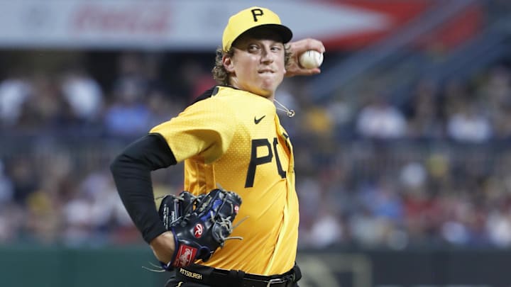 Jul 28, 2023; Pittsburgh, Pennsylvania, USA; Pittsburgh Pirates relief pitcher Ryan Borucki (43)