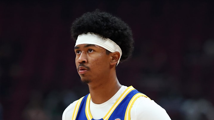 Mar 31, 2026; Glendale, AZ, USA; Jason Crowe Jr (5) during the McDonalds All American Boys Game at Desert Diamond Arena. Mandatory Credit: Mark J. Rebilas-Imagn Images