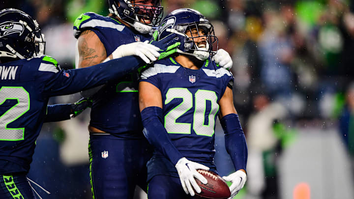 Julian Love of the Seattle Seahawks