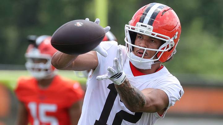 Denzel Boston has been a training camp standout for the Browns. Denzel Boston has been a training camp standout for the Browns.