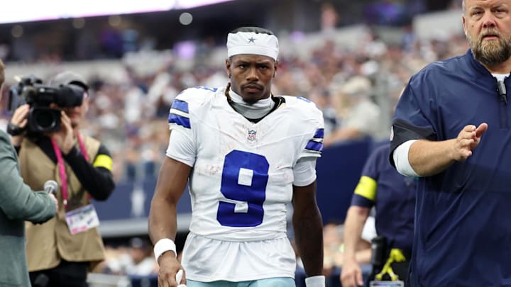 Dallas Cowboys wide receiver KaVontae Turpin heads to the locker room during the third quarter at AT&T Stadium. Dallas Cowboys wide receiver KaVontae Turpin heads to the locker room during the third quarter at AT&T Stadium.