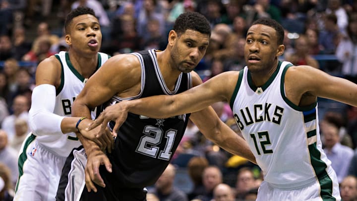 Giannis Antetokounmpo y Tim Duncan coincidieron en la NBA durante tres temporadas