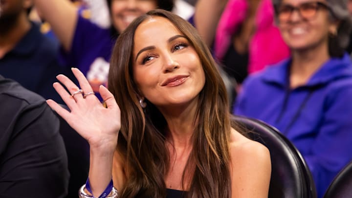 Television personality Kay Adams in attendance of the Golden State Warriors game against the Phoenix Suns. Television personality Kay Adams in attendance of the Golden State Warriors game against the Phoenix Suns.