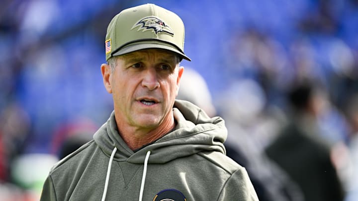 Baltimore Ravens head coach John Harbaugh Baltimore Ravens head coach John Harbaugh