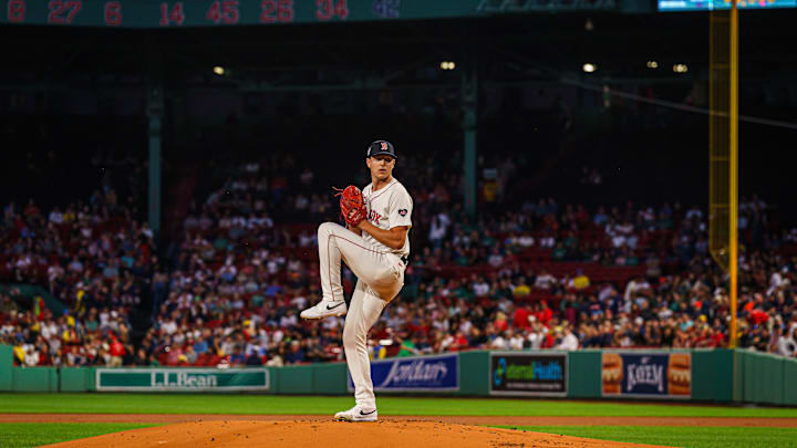 Sep 11, 2024; Boston, Massachusetts, USA; Boston Red Sox starting pitcher Nick Pivetta (37) throws a pitch against the Baltimore Orioles in the first inning at Fenway Park. Mandatory Credit: David Butler II-Imagn Images Sep 11, 2024; Boston, Massachusetts, USA; Boston Red Sox starting pitcher Nick Pivetta (37) throws a pitch against the Baltimore Orioles in the first inning at Fenway Park. Mandatory Credit: David Butler II-Imagn Images