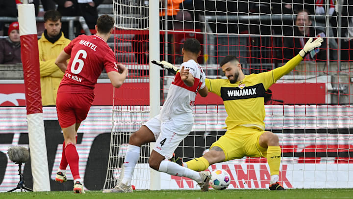 Ärgerlich: Eric Martel gleicht zum 1:1 aus