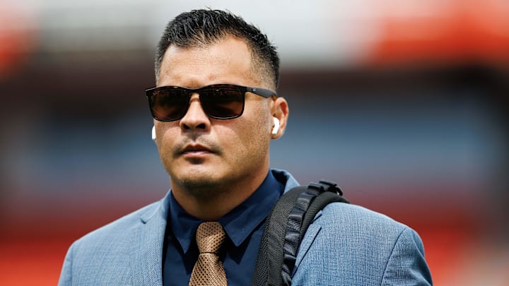 Robert Bala walks on the field for Florida before a game against the Texas Longhorns this past season. Robert Bala walks on the field for Florida before a game against the Texas Longhorns this past season.