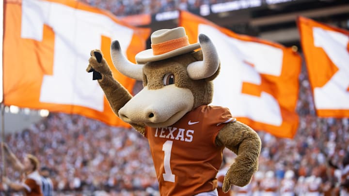 Texas Longhorns mascot on Dec. 21, 2024, at Darrell K Royal-Texas Memorial Stadium in Austin, Texas.