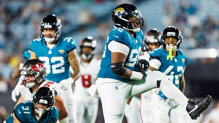 Defensive tackle Jalen Hunt and his Jaguars teammates host the Browns in Week 1. Defensive tackle Jalen Hunt and his Jaguars teammates host the Browns in Week 1.