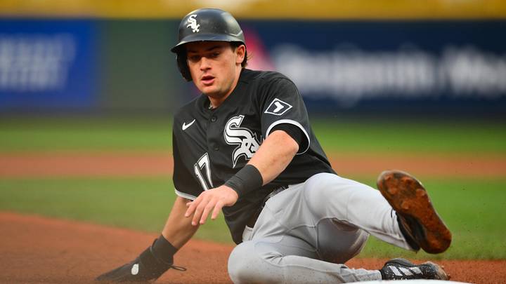 May 18, 2026; Seattle, Washington, USA; Chicago White Sox second baseman Sam Antonacci (17) slides into third base during the third inning against the Seattle Mariners at T-Mobile Park. Mandatory Credit: Steven Bisig-Imagn Images