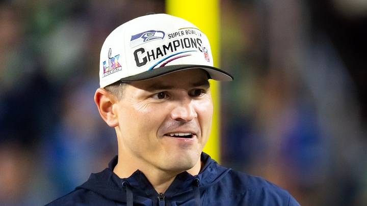 Seattle Seahawks head coach Mike MacDonald after defeating the New England Patriots in Super Bowl LX.