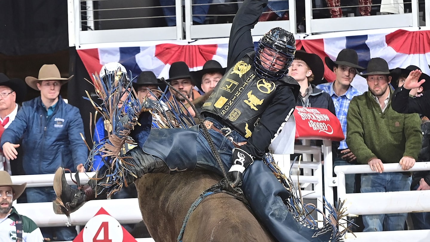 Tristen Hutchings Dominates Bull Riding in Bracket 6 of Fort Worth Rodeo