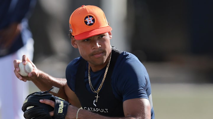 Houston Astros infielder Cam Smith (90)