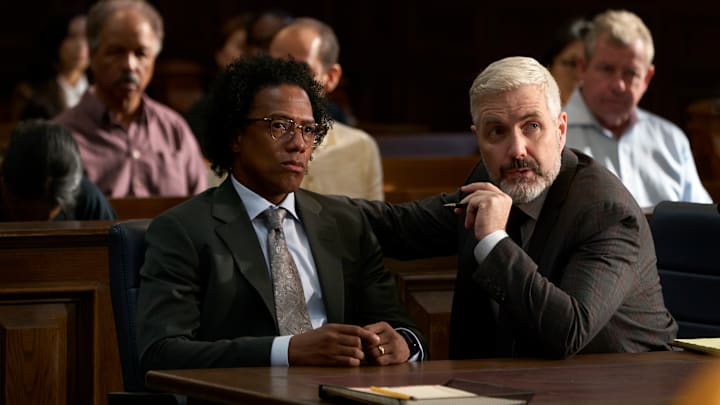 ACCUSED: L-R: Nick Cannon and Patrick Masurkavitch in the "Marcus' Story" episode of ACCUSED airing Tuesday, Oct 22 (8:00-9:00 PM ET/PT) on FOX. © 2024 Fox Media LLC. CR: /FOX.