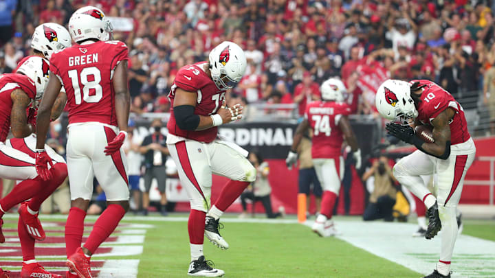 DeAndre Hopkins and the Arizona Cardinals are now 6.5-point favorites against the Green Bay Packers this Thursday night in Glendale, Ariz.