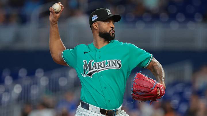 Miami Marlins starting pitcher Sandy Alcantara. Miami Marlins starting pitcher Sandy Alcantara.