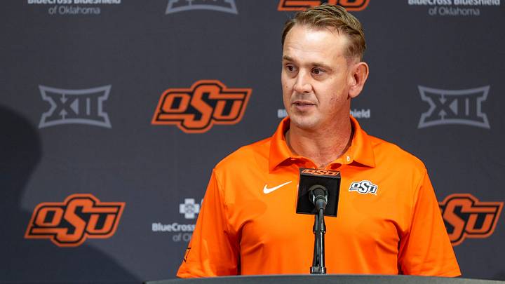 Oklahoma State head coach Eric Morris.