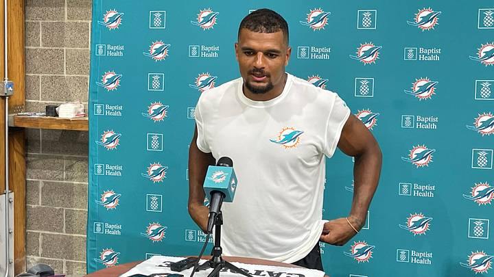 Miami Dolphins DB Minkah Fitzpatrick spoke to reporters after the joint practice at Chicago in the summer of 2025. Miami Dolphins DB Minkah Fitzpatrick spoke to reporters after the joint practice at Chicago in the summer of 2025.