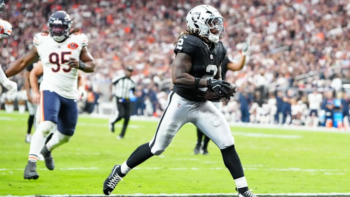 Las Vegas Raiders running back Ashton Jeanty.