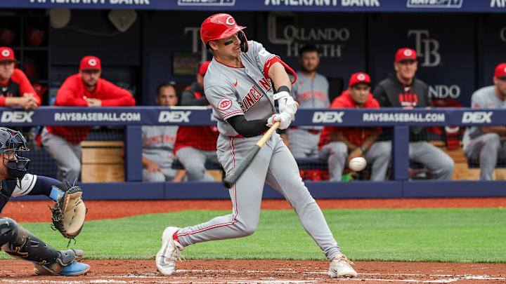 Spencer Steer and the Reds will look to continue their excellent play this weekend with the Tigers in town.