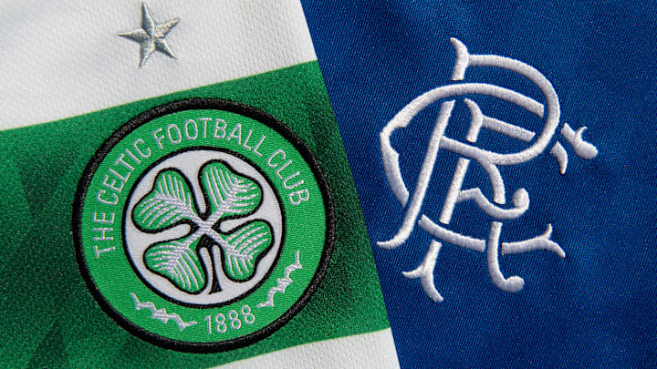 The Glasgow Celtic FC and the Glasgow Rangers FC Club Badges