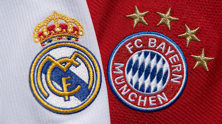 The Real Madrid and FC Bayern Munich Club Badges