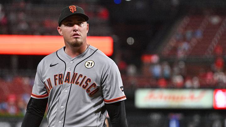 San Francisco Giants starting pitcher Blade Tidwell. Credit: Jeff Curry-Imagn Images San Francisco Giants starting pitcher Blade Tidwell. Credit: Jeff Curry-Imagn Images