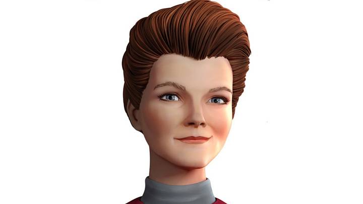 Pictured: Kate Mulgrew as Janeway of Star Trek: Prodigy. Photo Cr: Nickelodeon/Paramount+ ©2021, All Rights Reserved. Pictured: Kate Mulgrew as Janeway of Star Trek: Prodigy. Photo Cr: Nickelodeon/Paramount+ ©2021, All Rights Reserved.