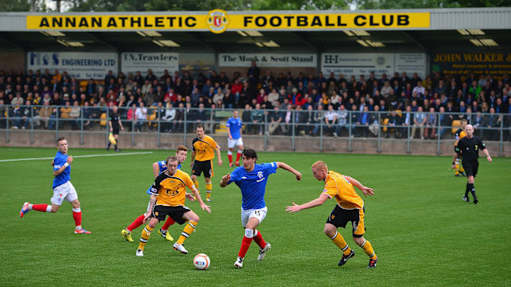 Annan Athletic FC v Rangers - IRN-BRU Scottish Third Division Annan Athletic FC v Rangers - IRN-BRU Scottish Third Division